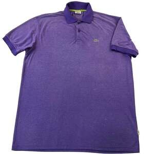 Lacoste Purple Polo Shirt men’s Size 7 2XL Crocodile Alligator Short Sleeve